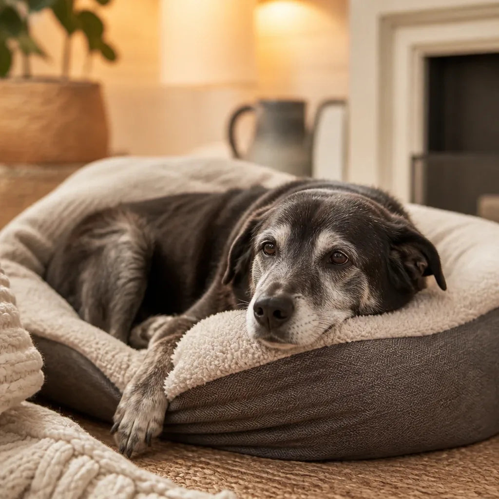 Chien qui vieillit : signes et comment l'aider