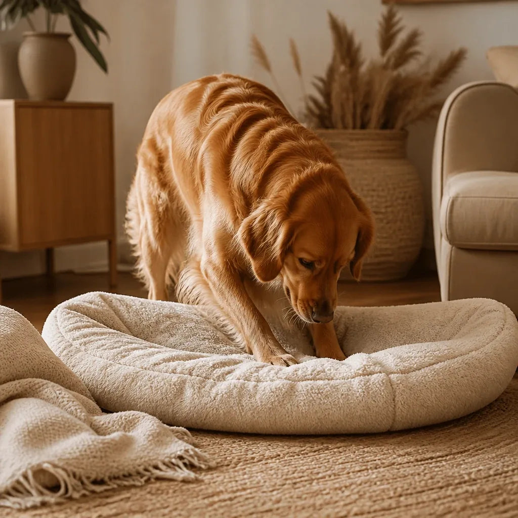 Pourquoi mon chien gratte son couchage ?
