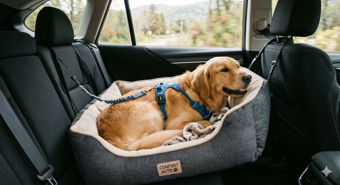 Quel coussin choisir pour son chien en voiture