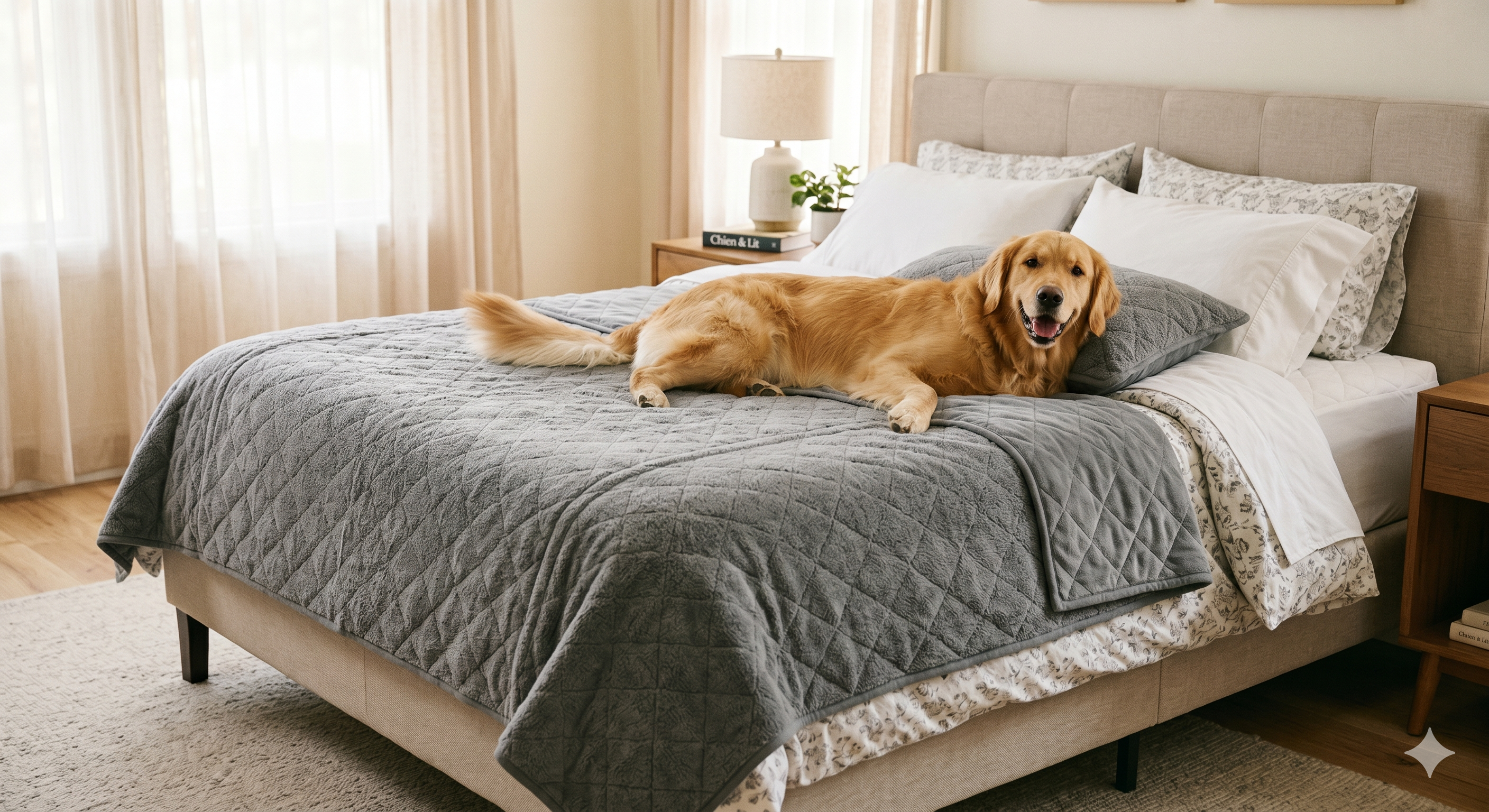 Que mettre pour protéger un lit du chien