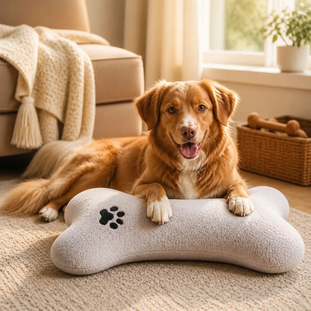 Coussin Pour Chien En Forme D'os