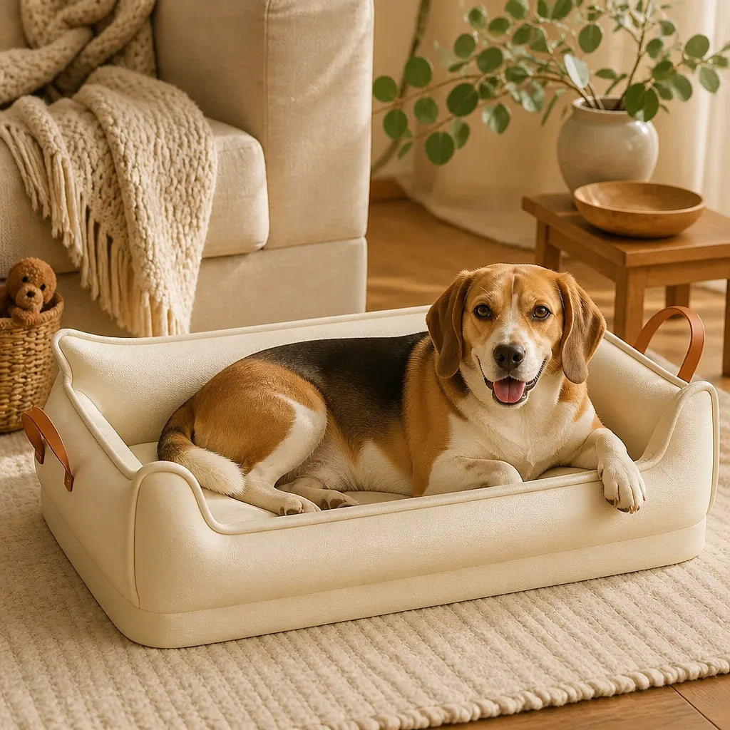 Coussin Simili Cuir Pour Chien